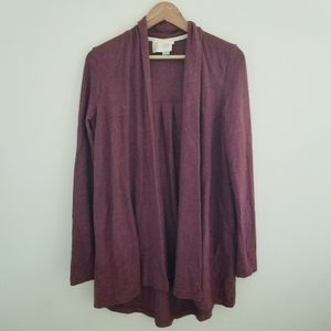 Saturday Sunday Anthro Maroon Cardigan Size S
